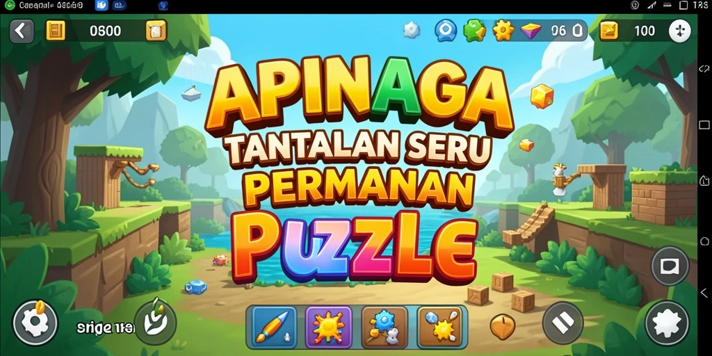 Gameplay seru APINAGA dalam menyelesaikan teka-teki.