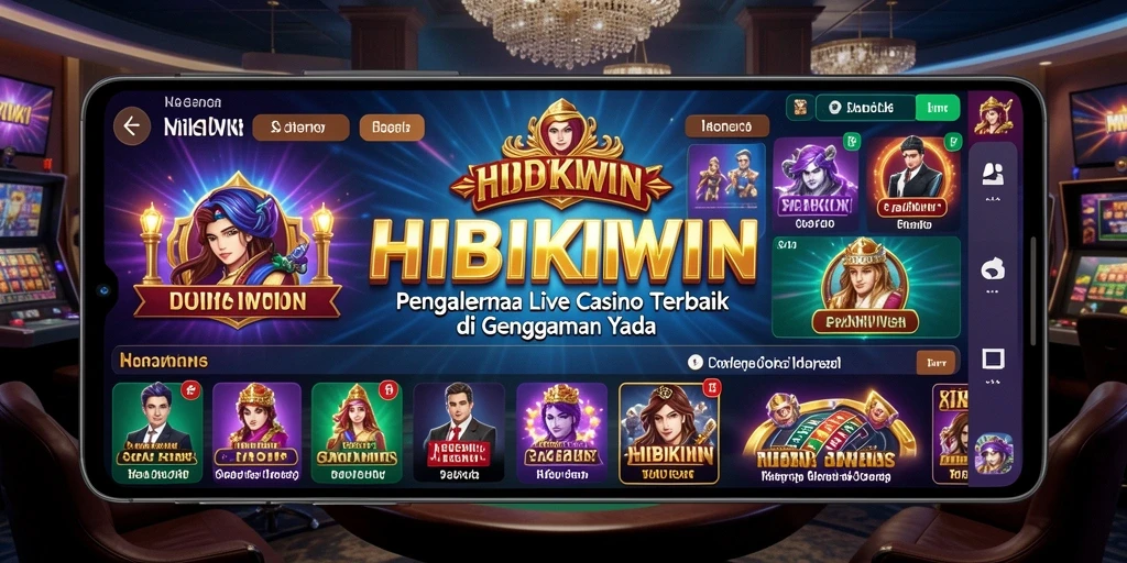 Tampilan gameplay seru di HIBIKIWIN Live Casino.