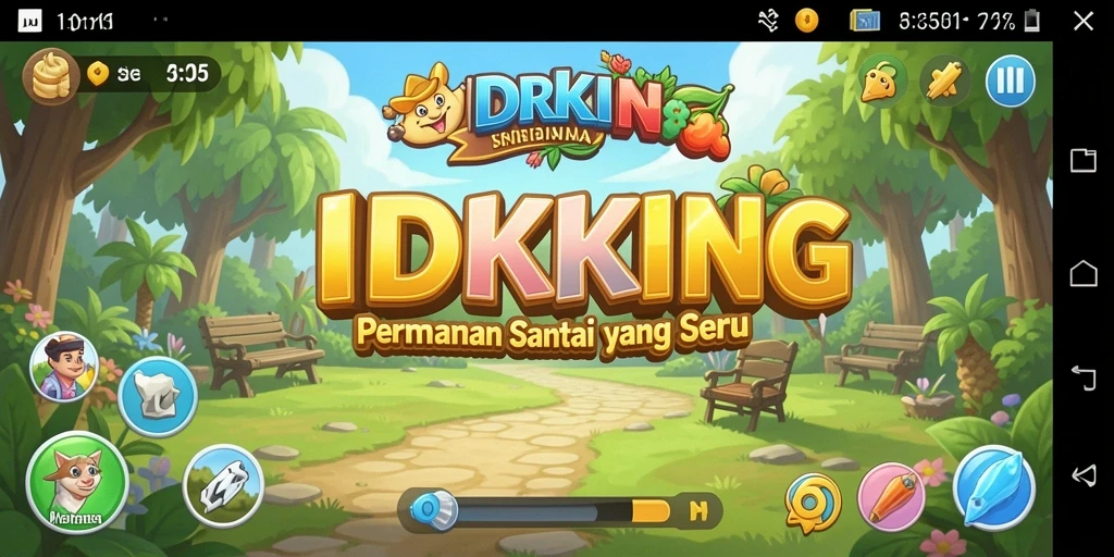Tampilan menarik dari gameplay IDRKING yang menyenangkan.