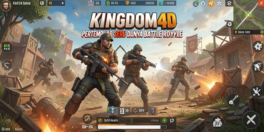 Tampilan gameplay intens dari KINGDOM4D yang mengasyikkan.