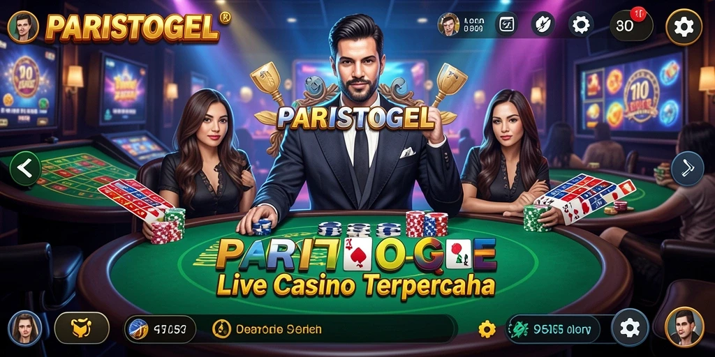 Tampilan mendebarkan dari permainan Live Casino di PARISTOGEL.