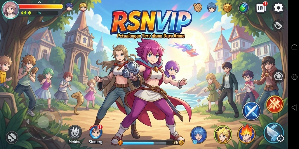 Tampilan gameplay RSNVIP yang menarik dan penuh warna.